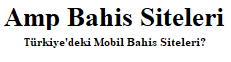 Bahis Siteleri
